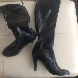 Franco Sarto black Social Premiere tall boots